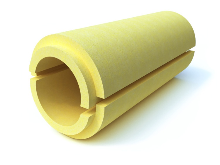 Скорлупа  для теплоизоляции труб ППУ С 1000х57х50 мм