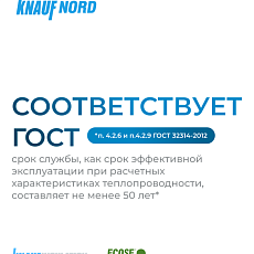 Кнауф Норд TS 033  50х600х1250мм 0,45м3/9м2 / 24 пач